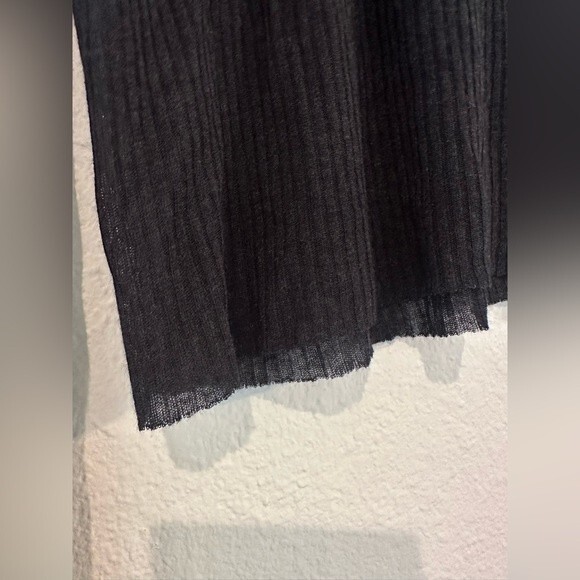 RtA Ribbed Cashmere Blend Long Sleeve Top Black Size XS - Picture 4 of 10